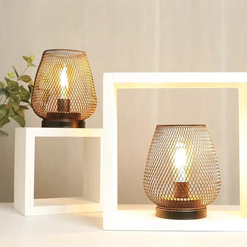 Industriell nattbordlampe