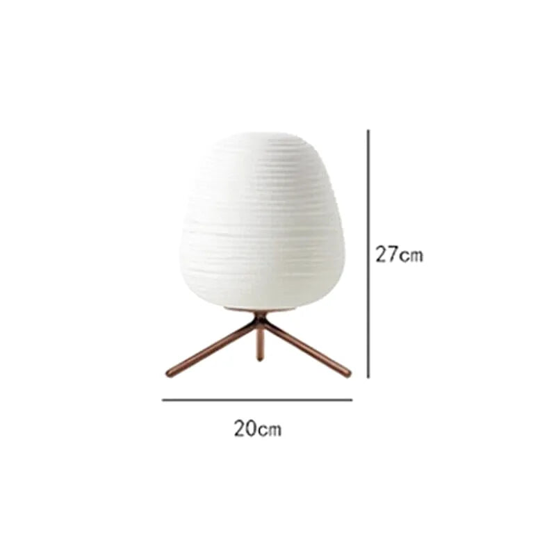 Lampe de Chevet Japonais | Charme Lumineux - Designix Lampe de chevet Lumière Chaude 27 x 20 cm