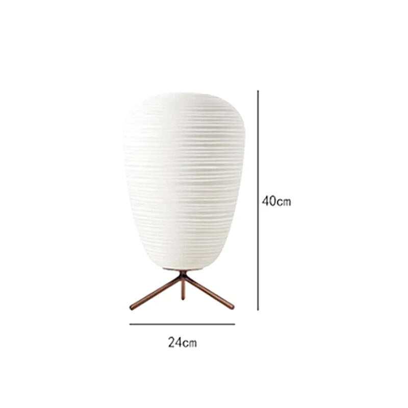Lampe de Chevet Japonais | Charme Lumineux - Designix Lampe de chevet Lumière Chaude 40 x 24 cm