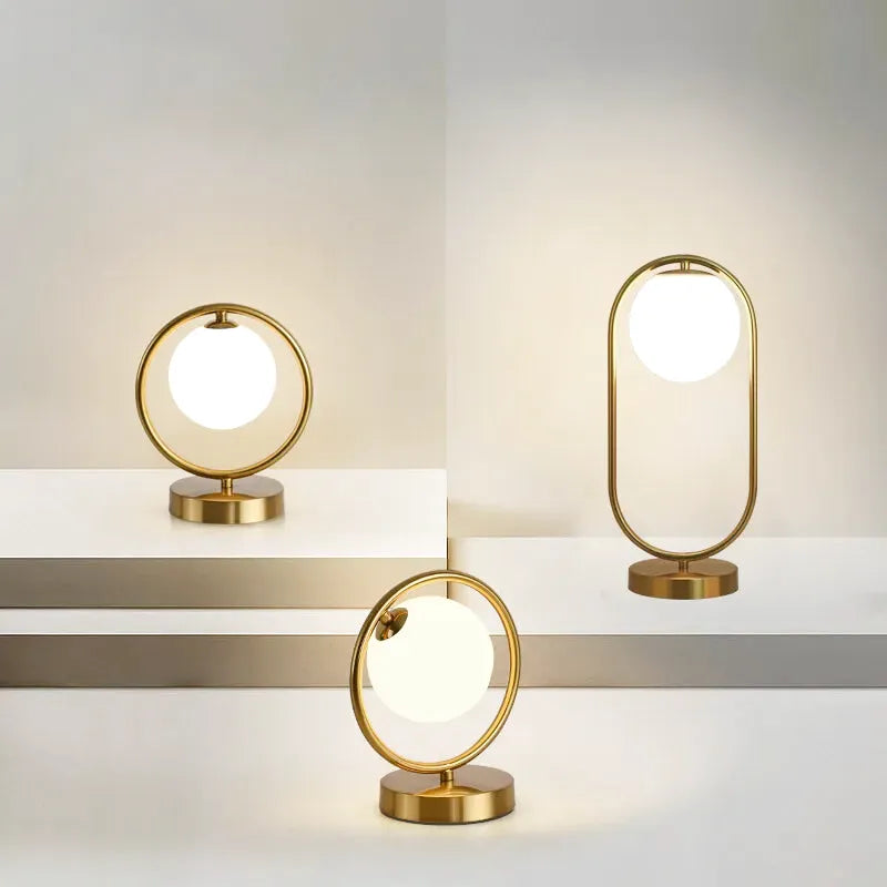 Messing nattbordslampe