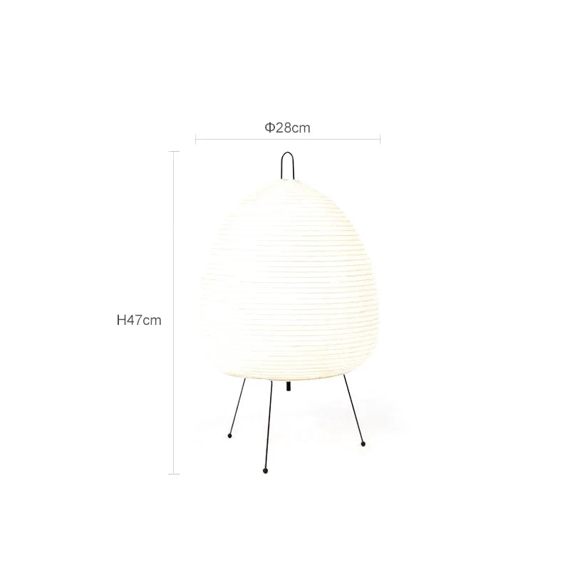 Japansk lykt nattbordslampe