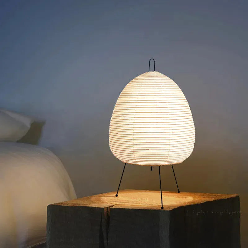 Japansk lykt nattbordslampe