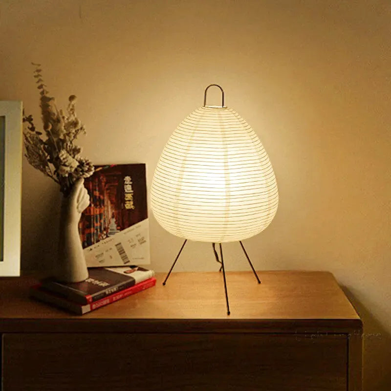 Japansk lykt nattbordslampe