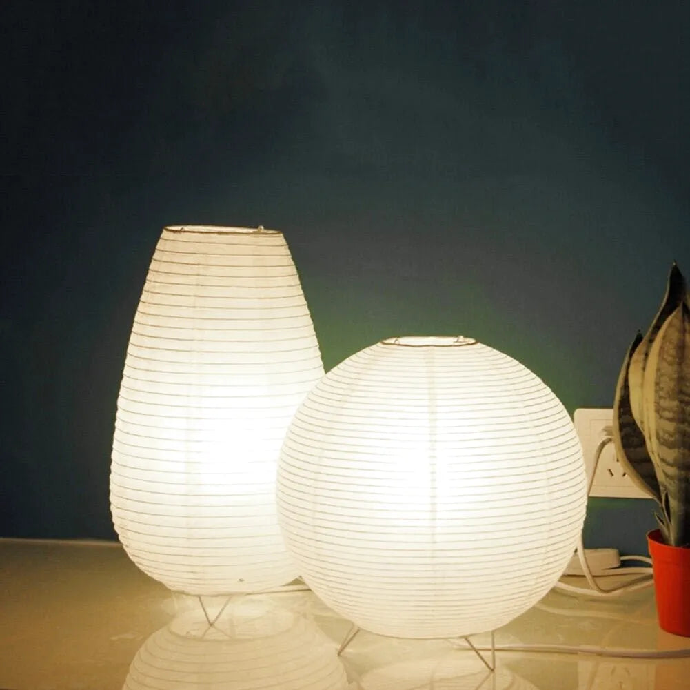 Japansk papirlykt nattbordslampe