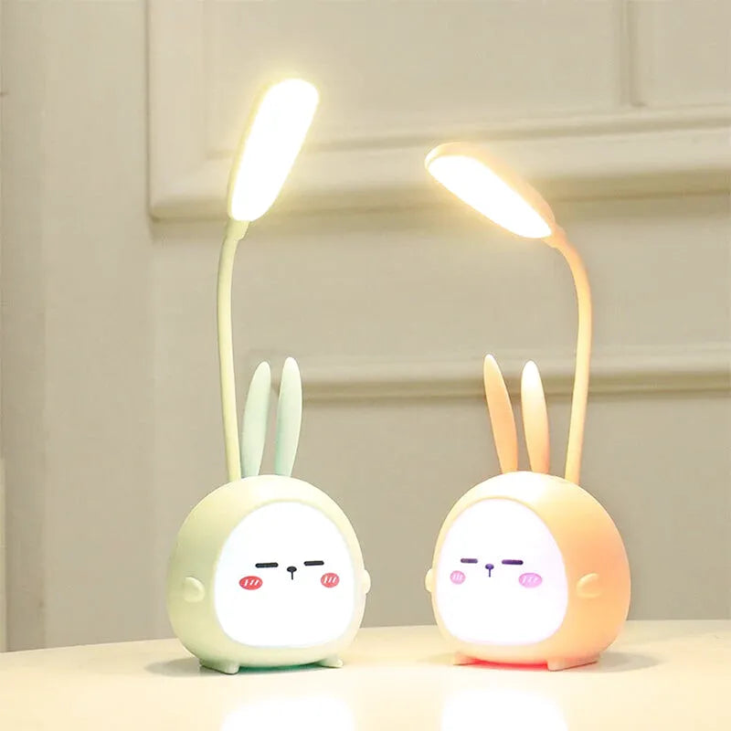Søt kanin nattbordslampe for barn 