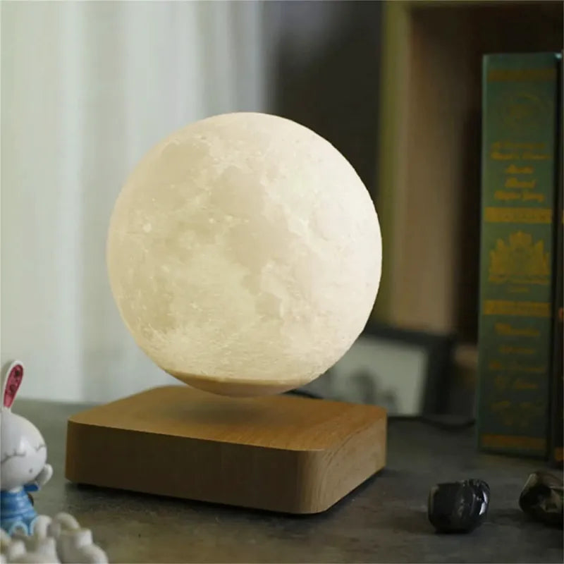 Lampe de chevet lune en lévitation