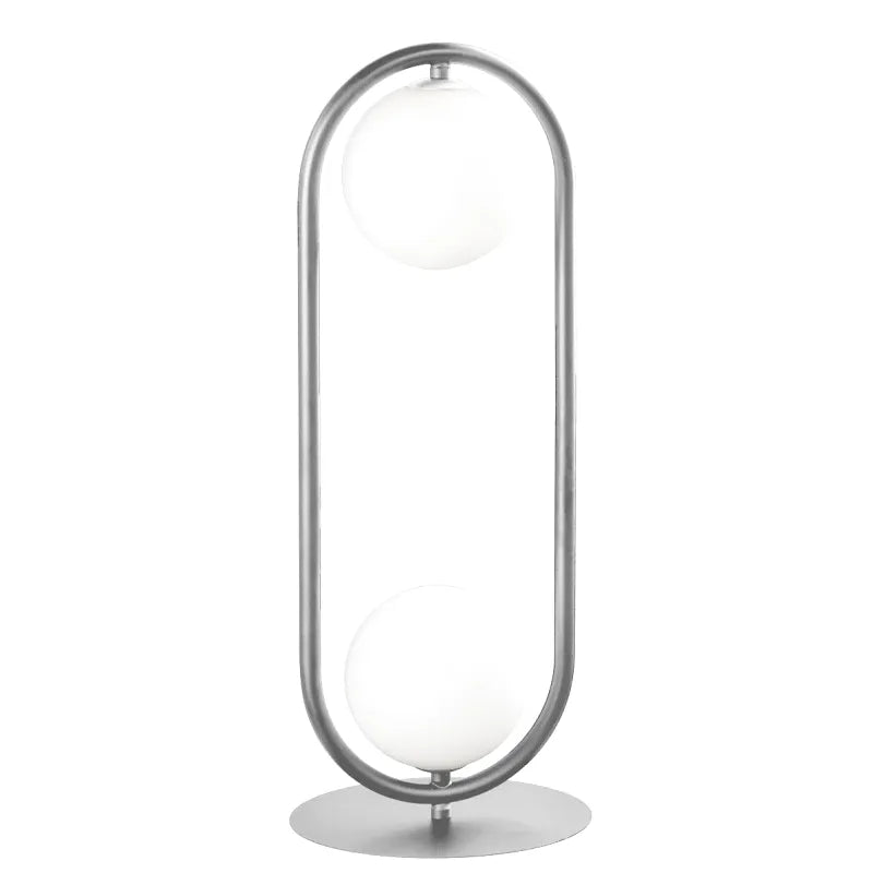 Lampe de Chevet Minimaliste | Élégance Nocturne - Designix Lampe de chevet Argenté Blanc Chaud