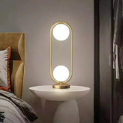 Lampe de Chevet Minimaliste | Élégance Nocturne - Designix Lampe de chevet Laiton Blanc Chaud