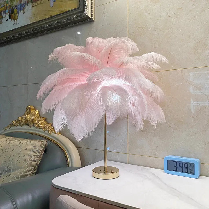 Feathers Touch LED-nattlampe