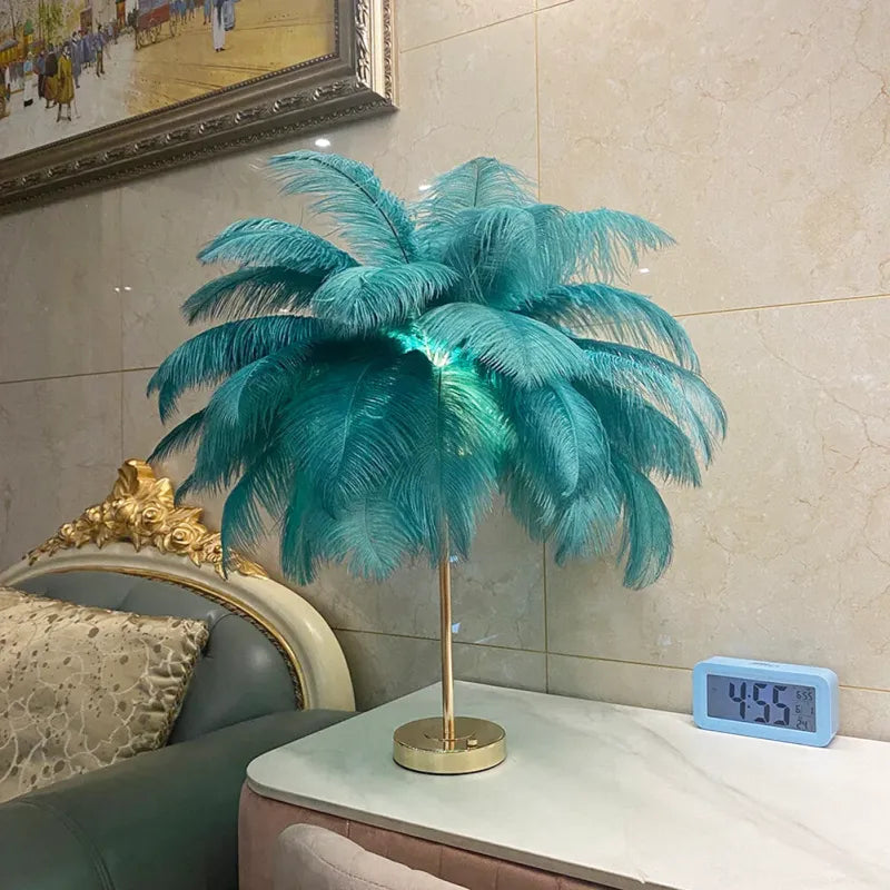Feathers Touch LED-nattlampe