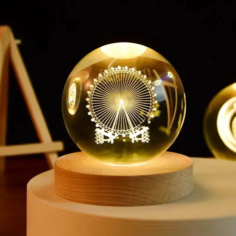 Lampe de chevet Projecteur Sphère Planétaires - lampechevetdesign.com