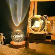 Planetarisk sfæreprojektor nattbordslampe