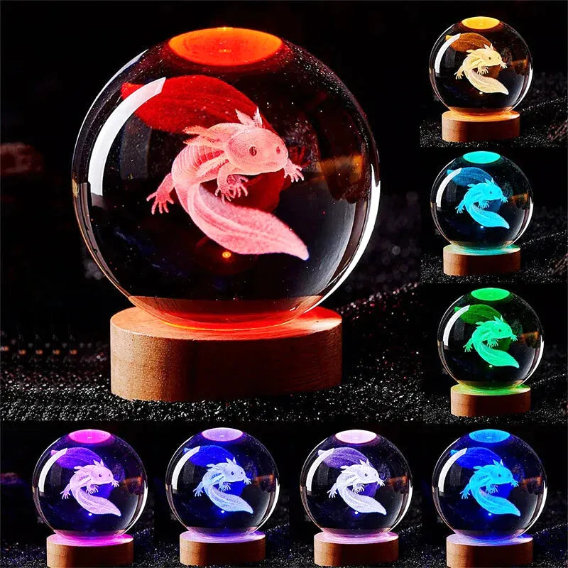 Axolotl Kule Nattbordslampe
