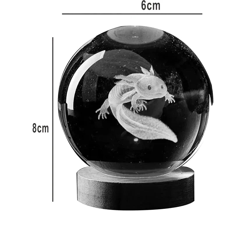 Axolotl Kule Nattbordslampe