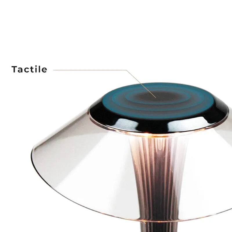 Nattbordslampe med touch-design