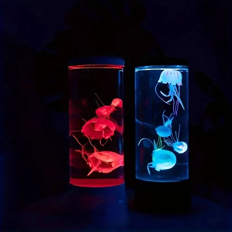 Nattbordslampe med maneter og lava-touch