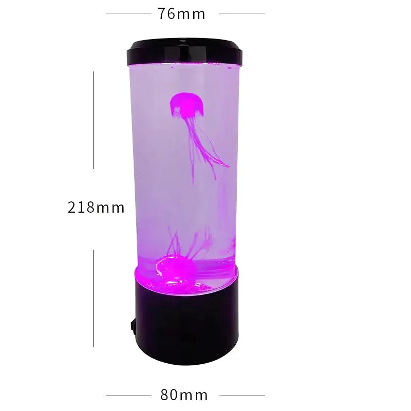 Nattbordslampe med maneter og lava-touch