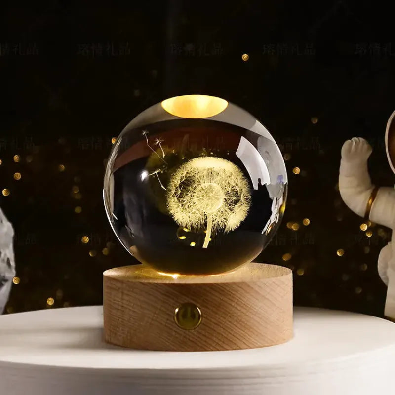 Magic Sphere USB-nattlampe