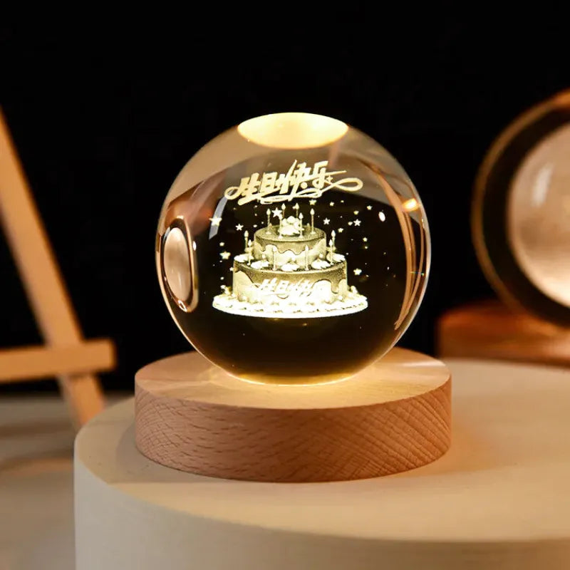 Magic Sphere USB-nattlampe