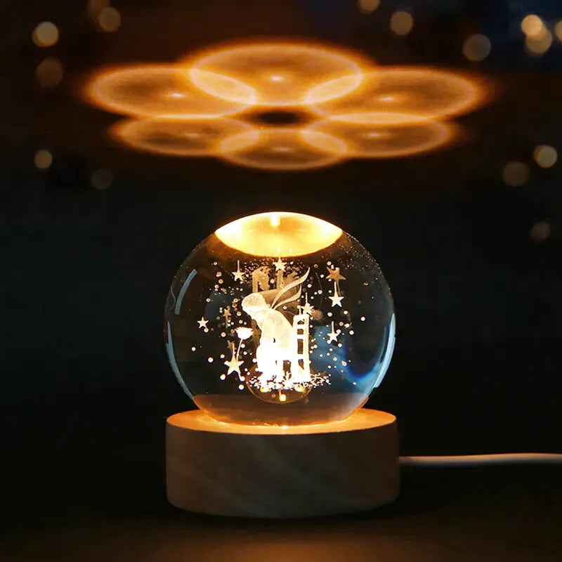 Magic Sphere USB-nattlampe
