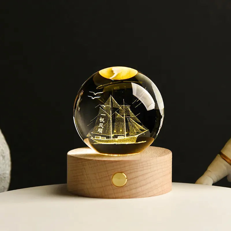 Magic Sphere USB-nattlampe