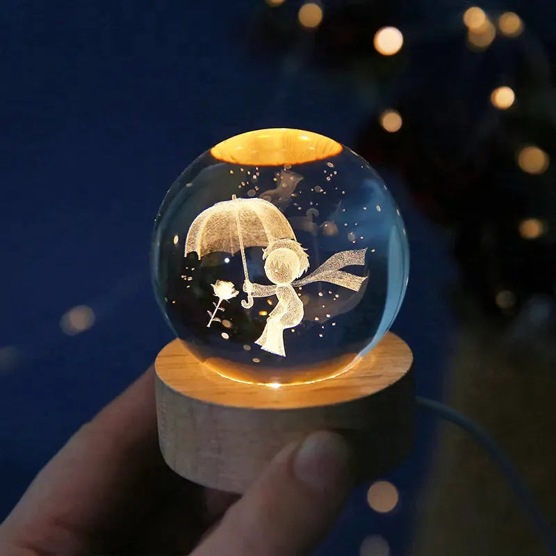 Magic Sphere USB-nattlampe