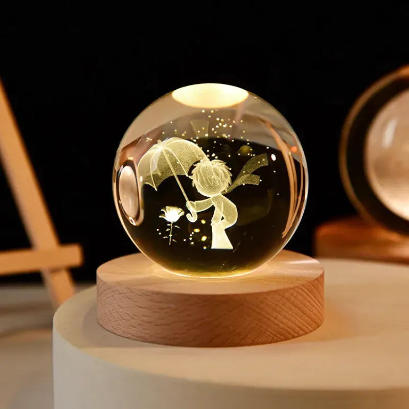 Magic Sphere USB-nattlampe