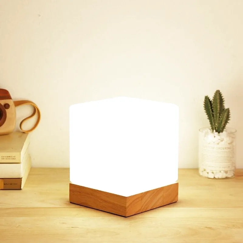 Lampe de Chevet Veilleuse Carré | Douceur Luminique - Designix Lampe de chevet Carré | 12x12cm