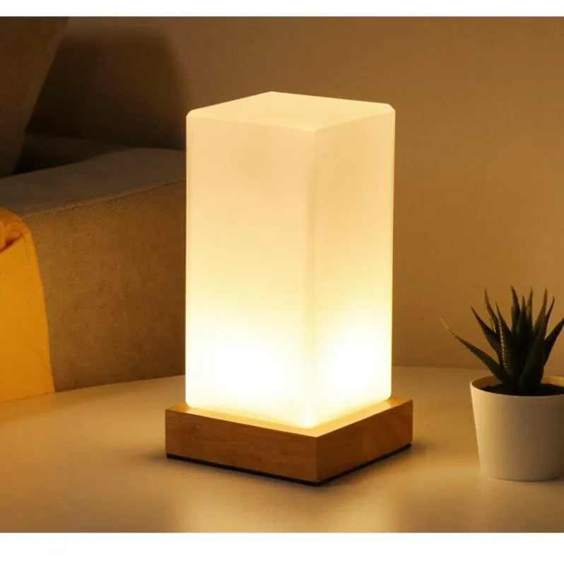 Lampe de Chevet Veilleuse Carré | Douceur Luminique - Designix Lampe de chevet Rectangle | 23x10cm