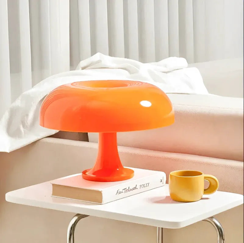 Vintage nattbordslampe med sopp