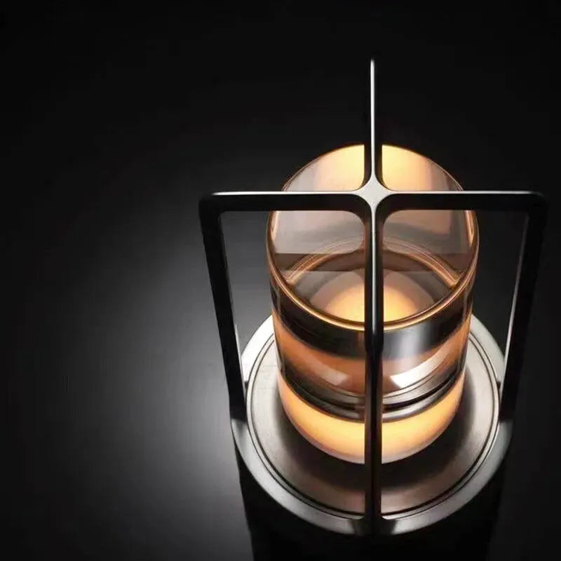 Vintage industriell nattbordslampe