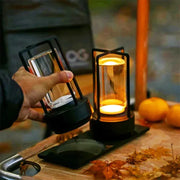 Vintage industriell nattbordslampe