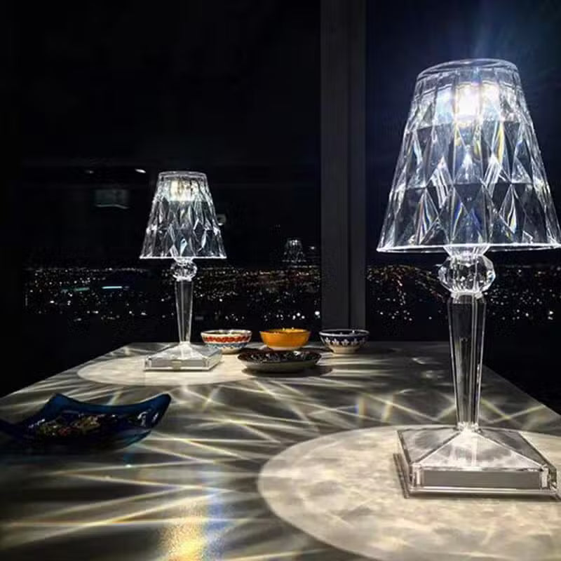 Lampe de chevet LED Cristal