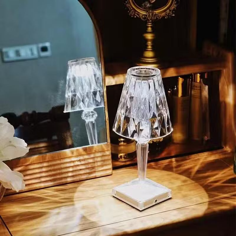 Lampe de chevet LED Cristal