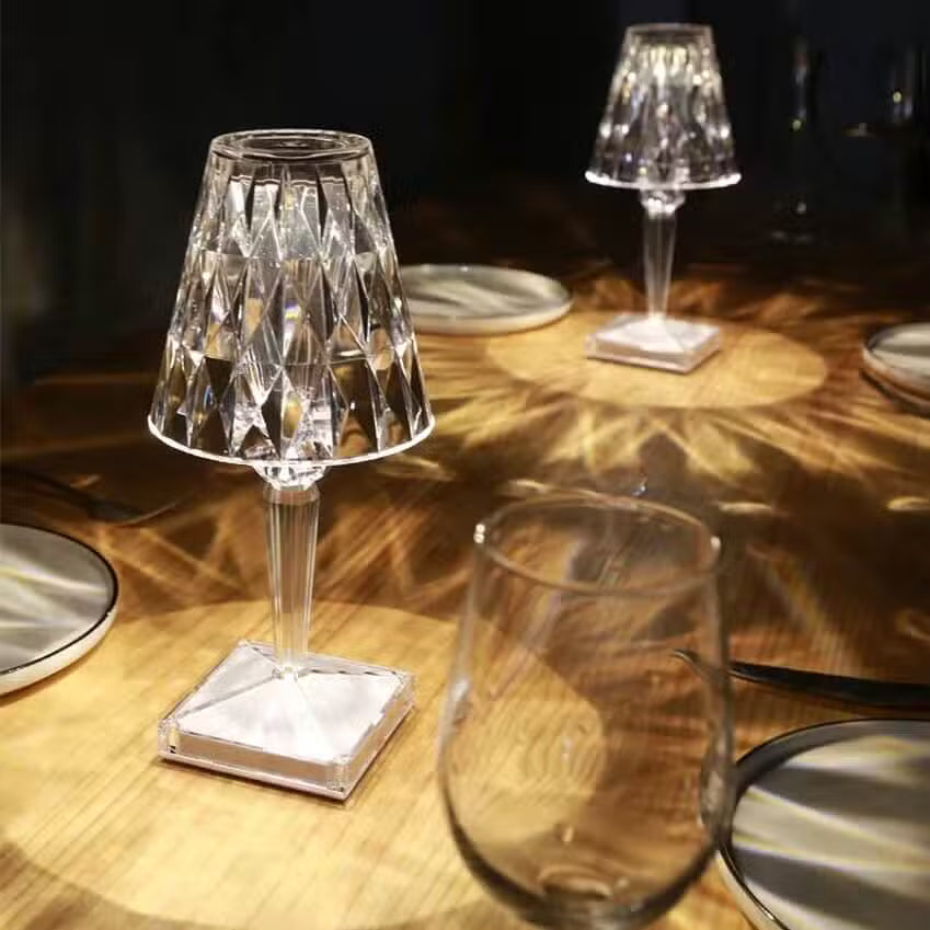 Lampe de chevet LED Cristal