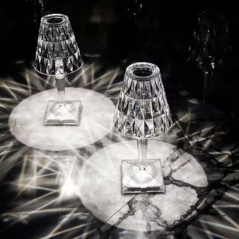 Lampe de chevet LED Cristal