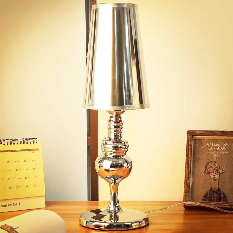 Lampe Espagnole Design | Éclat Doré - Designix Lampe de chevet Argent Petite