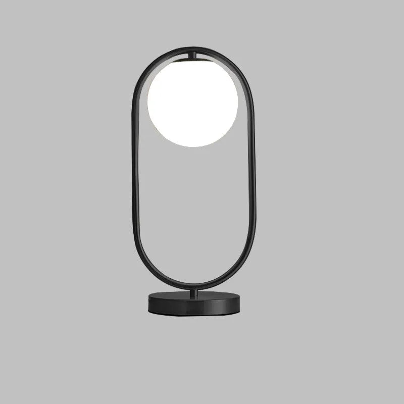 Lampe Métal Doré Boule | Sphère Lumineuse - Designix Lampe de chevet Noir Blanc Chaud (3000k)