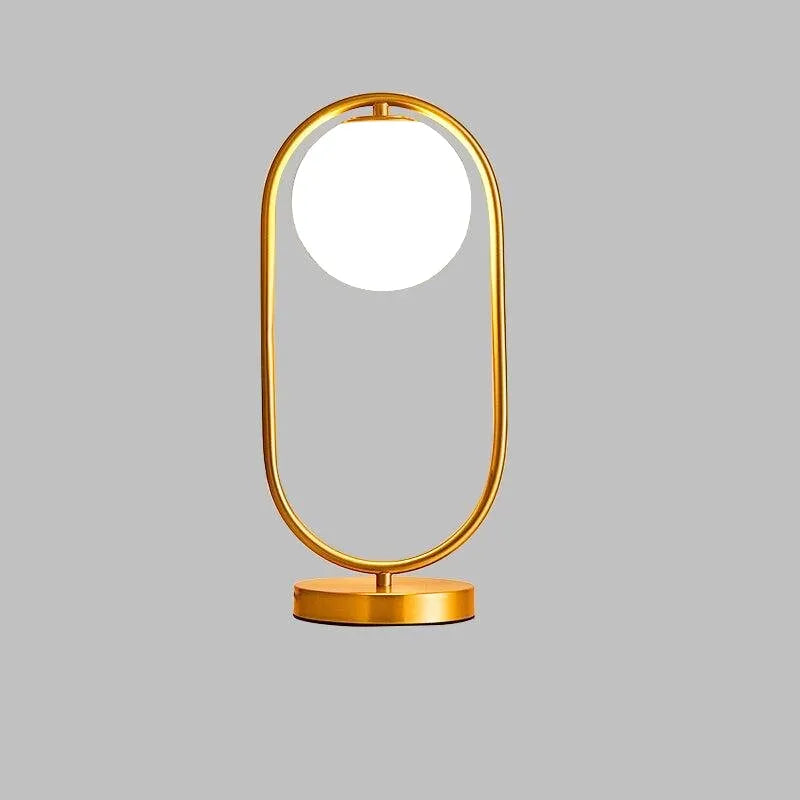 Lampe Métal Doré Boule | Sphère Lumineuse - Designix Lampe de chevet Or Blanc Chaud (3000k)