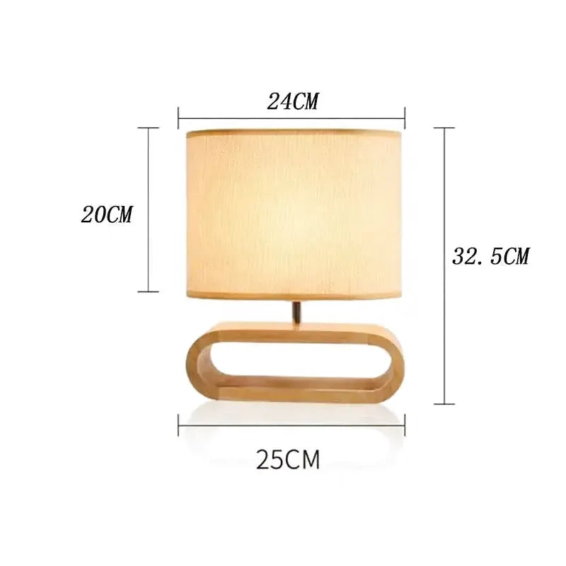 Lampe Nordique en Bois | Halo Lumineux