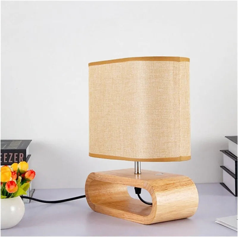 Lampe Nordique en Bois | Halo Lumineux