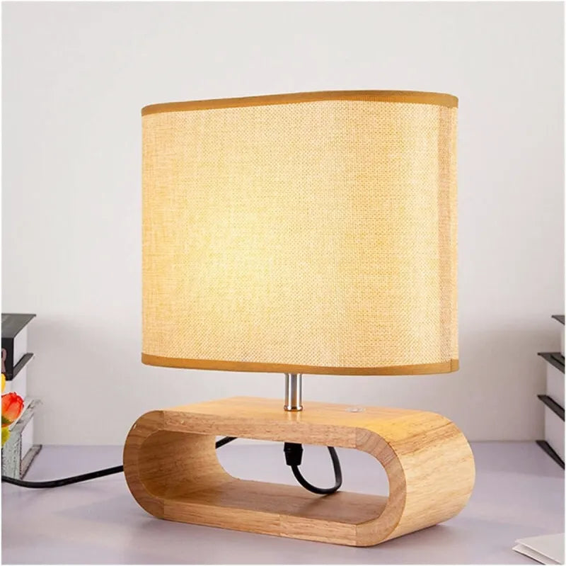 Lampe Nordique en Bois | Halo Lumineux