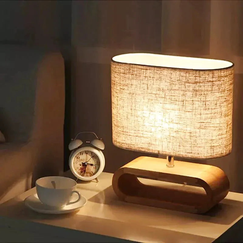 Lampe Nordique en Bois | Halo Lumineux