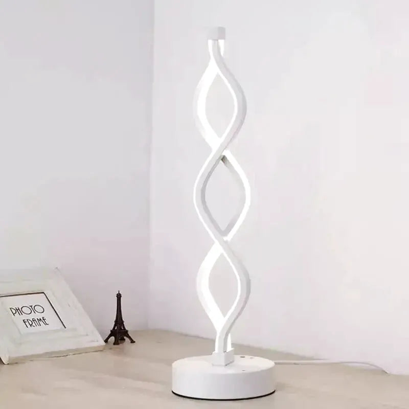 Spiralformet LED-nattlampe