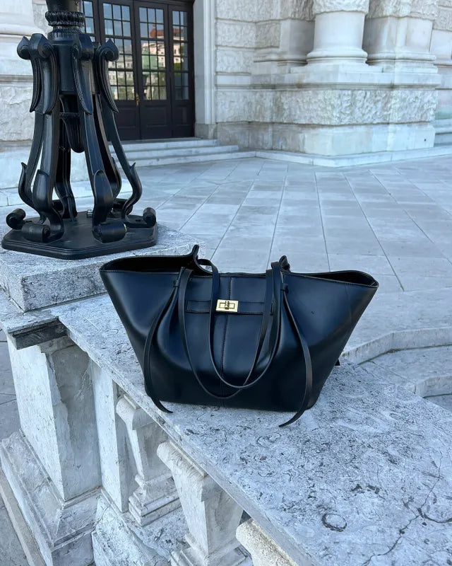 LYRA - Sac à Main Cours - Cuir élégant, spacieux et pratique