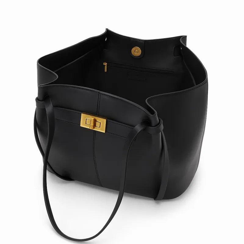 LYRA - Sac à Main Cours - Cuir élégant, spacieux et pratique