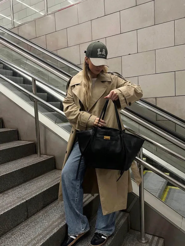 LYRA - Sac à Main Cours - Cuir élégant, spacieux et pratique