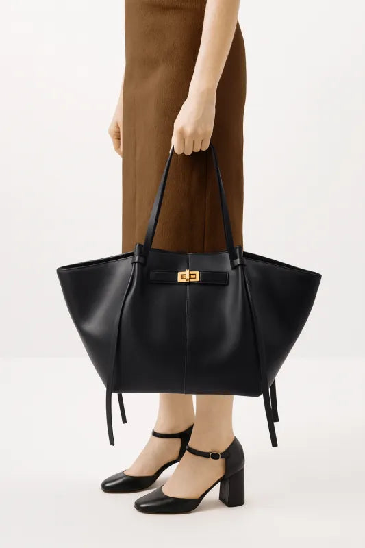 LYRA - Sac à Main Cours - Cuir élégant, spacieux et pratique