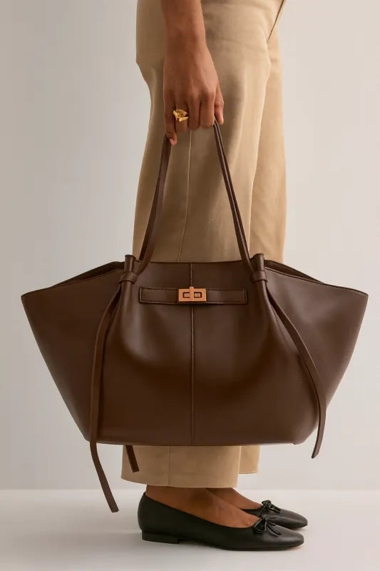 LYRA - Sac à Main Cours - Cuir élégant, spacieux et pratique