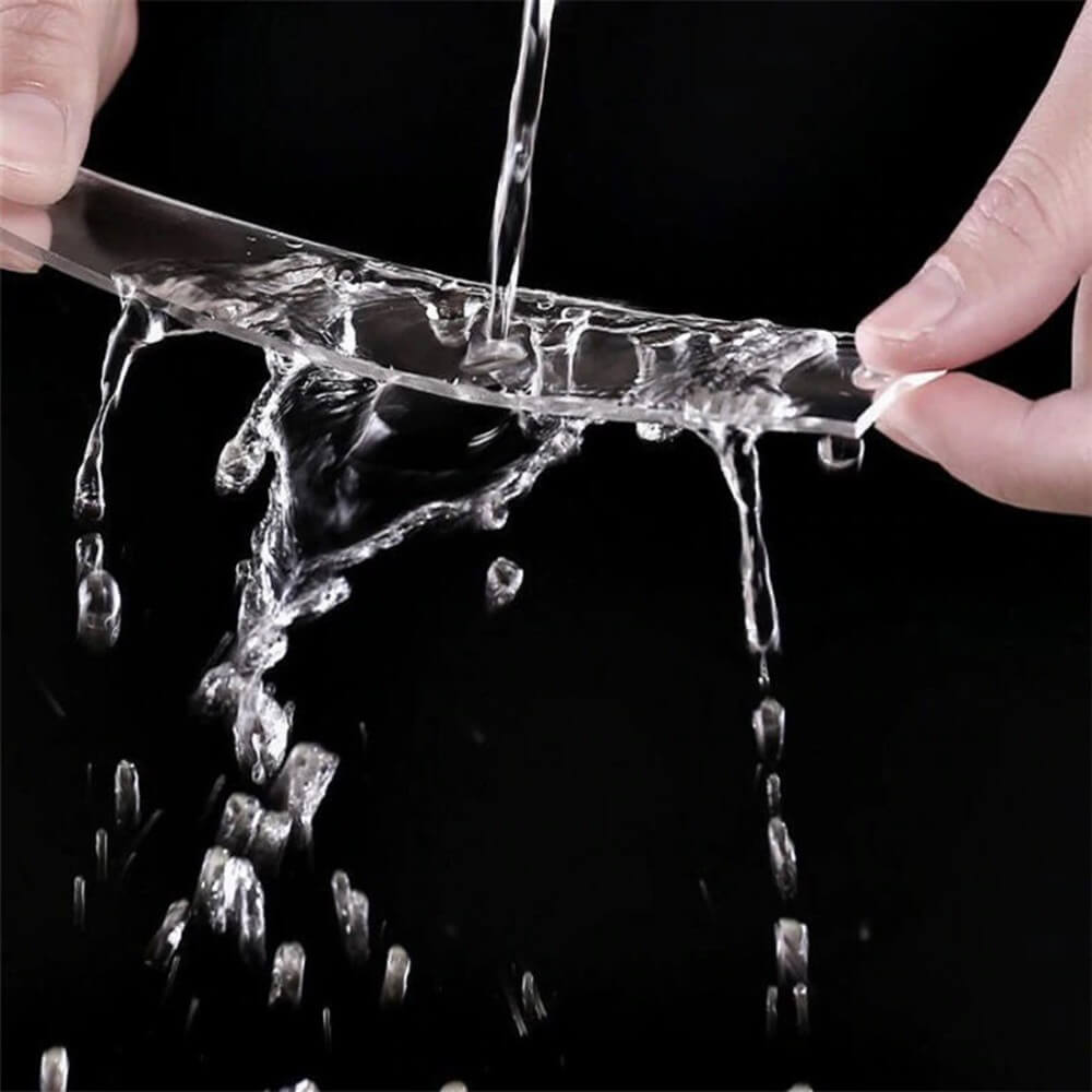 NanoTape Ultra – Ruban Adhésif Double Face Extra Fort pour Usage Domestique et Professionnel | Transparent, Réutilisable et Multifonction